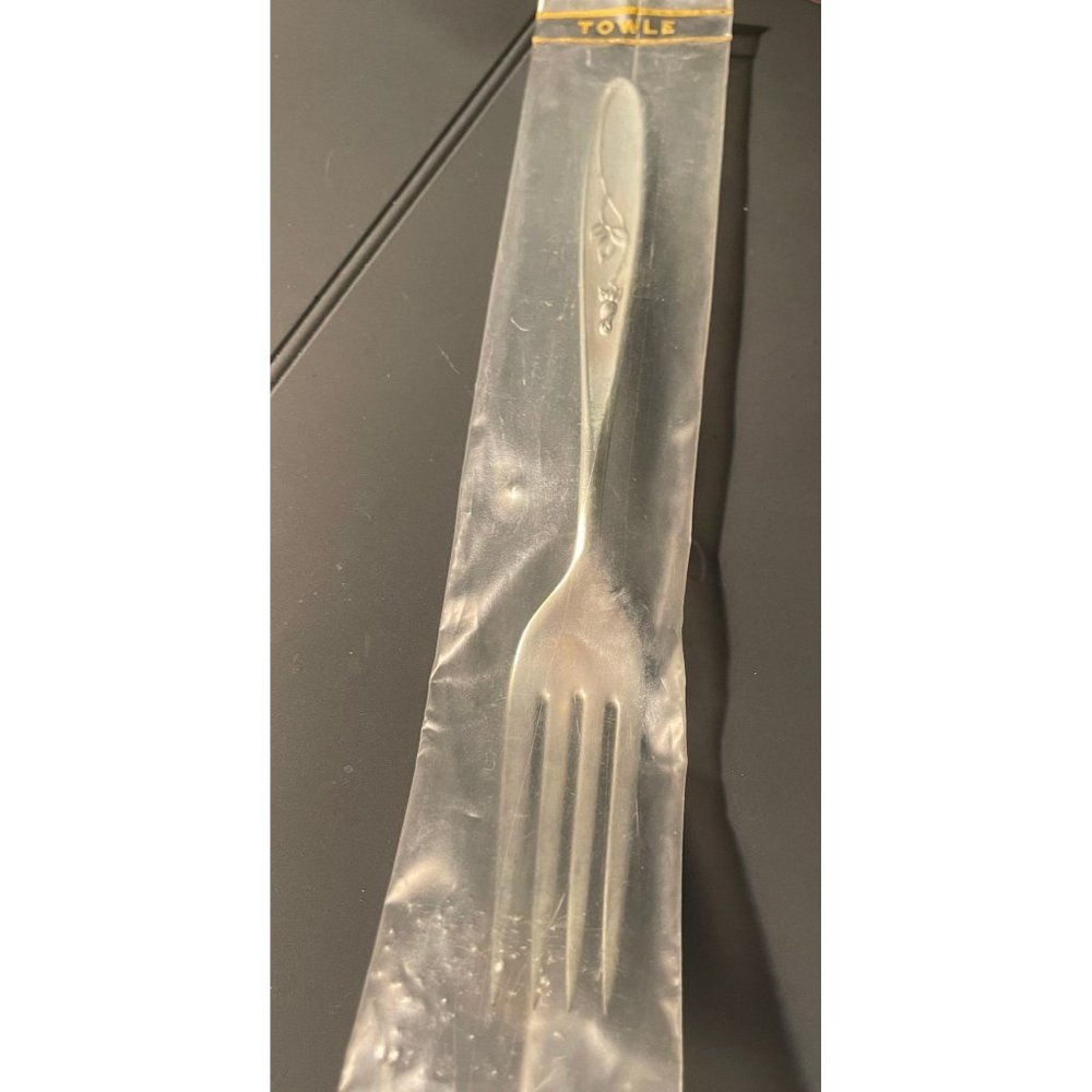 Towle Sterling Rose Solitaire Dinner Fork Shabby Cottage